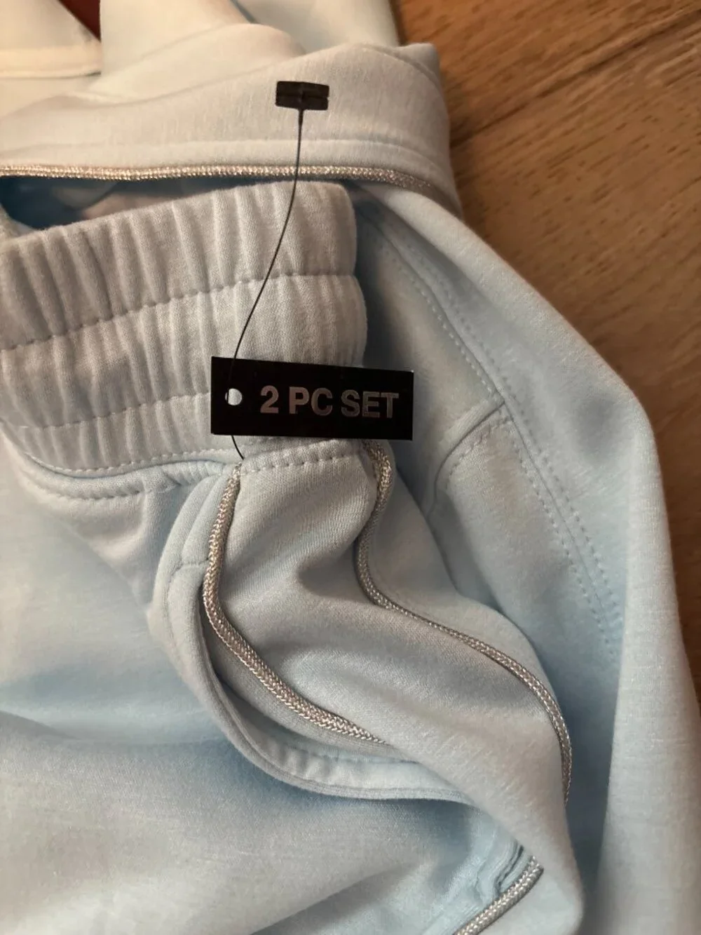 90 Degree by Reflex Girls 2-Piece Light Blue Hoodie & Jogger Set Size M (10)
